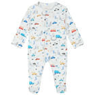 Baby Boys White City Babygrow Set, 1, hi-res